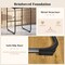 26 Inch Counter Height Bar Stools Set of 2 with Metal Frame and Footrest